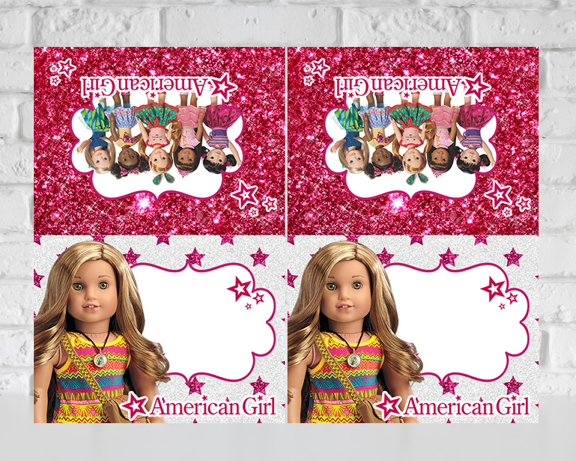 American Girl Food Tent Cards