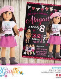 American Girl Invitation