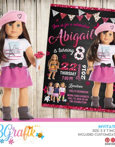 American Girl Invitation