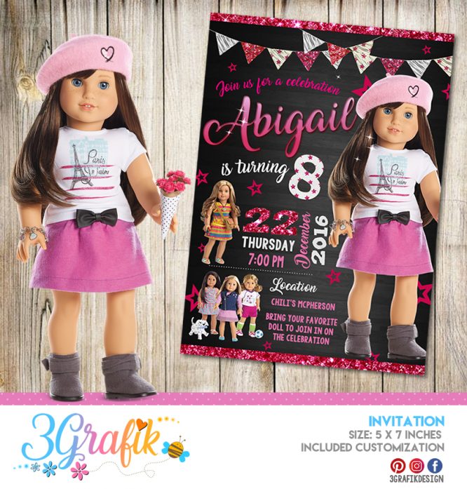 American Girl Invitation