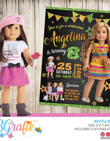 American Girl Invitation