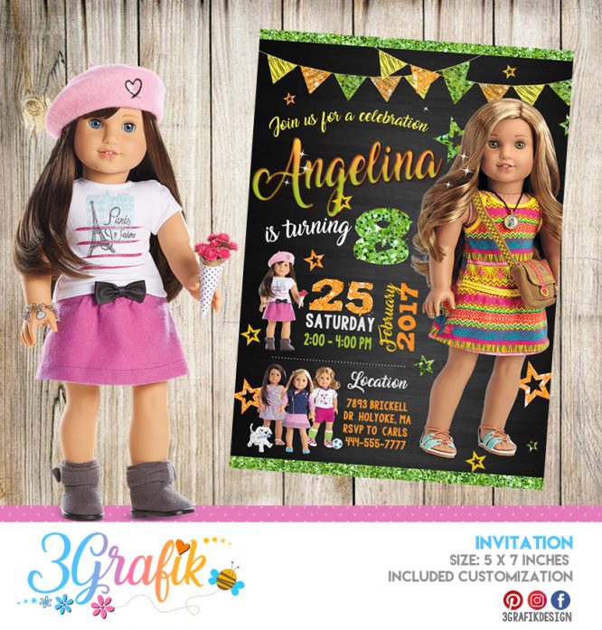 American Girl Invitation