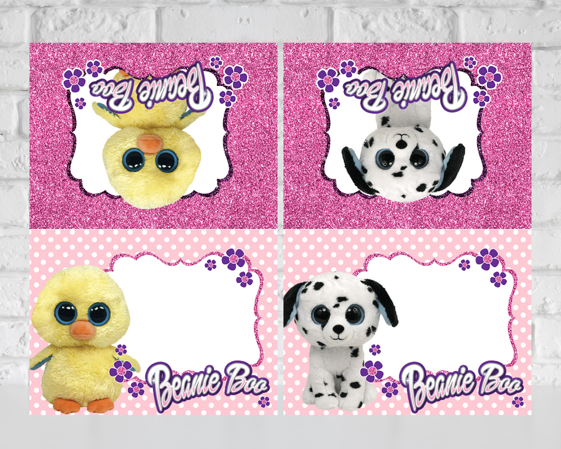 Beanie Boo Food Tent Cards