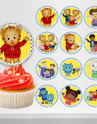 Daniel Tiger Cupcake Toppers