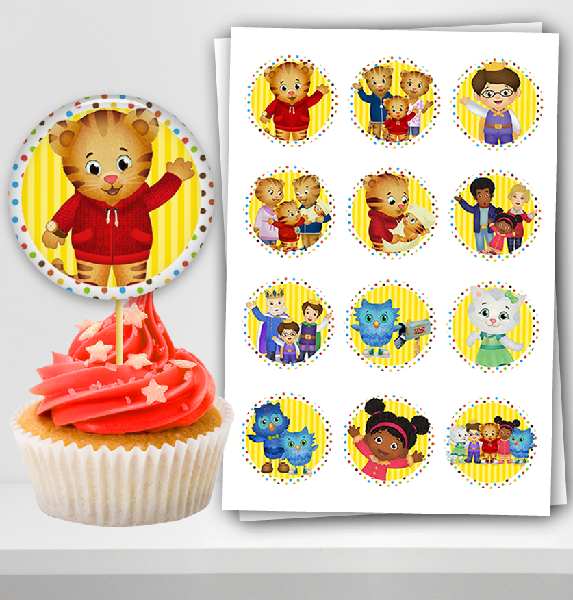 Daniel Tiger Cupcake Toppers