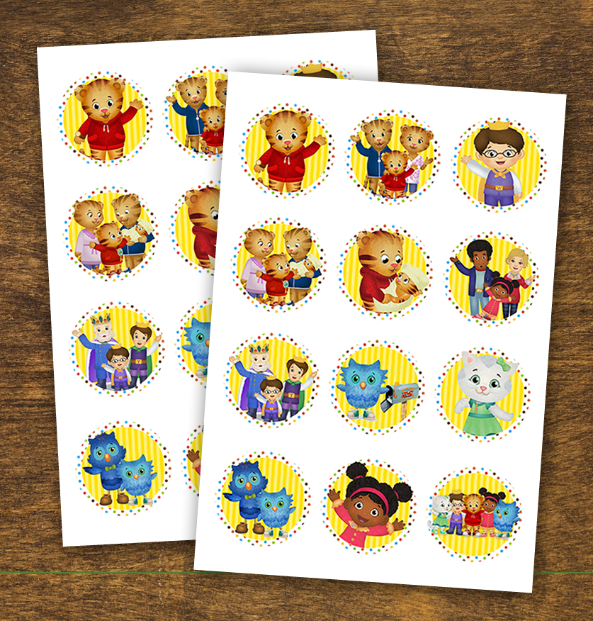Daniel Tiger Cupcake Toppers