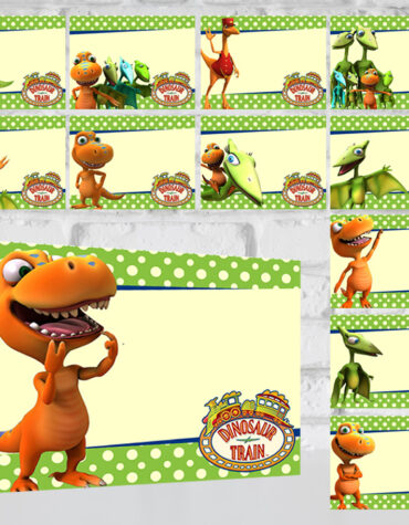 Dinosaur Train Food Tent Cards
