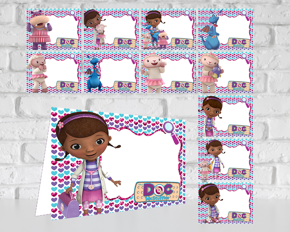 Doc McStuffins Food Tent Cards
