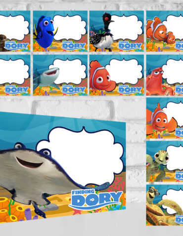 Finding Dory Food Tent Cards