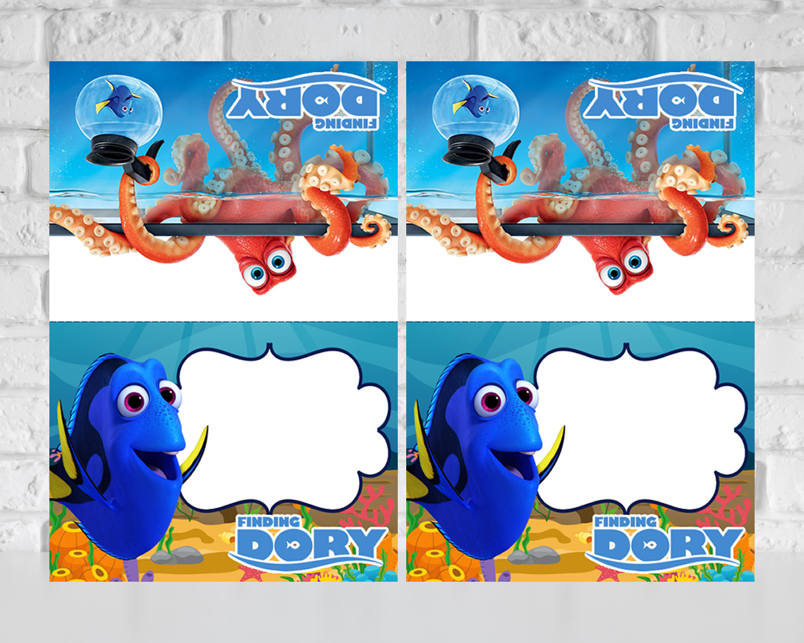 Finding Dory Food Tent Cards