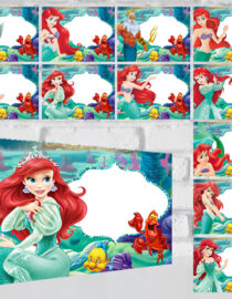 Ariel The Little Mermaid Food Tent Cards