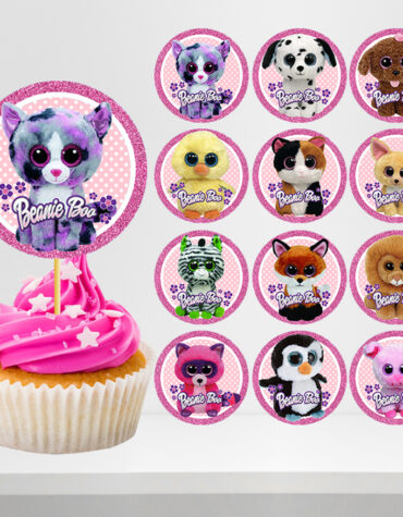 Beanie Boo Cupcake Toppers