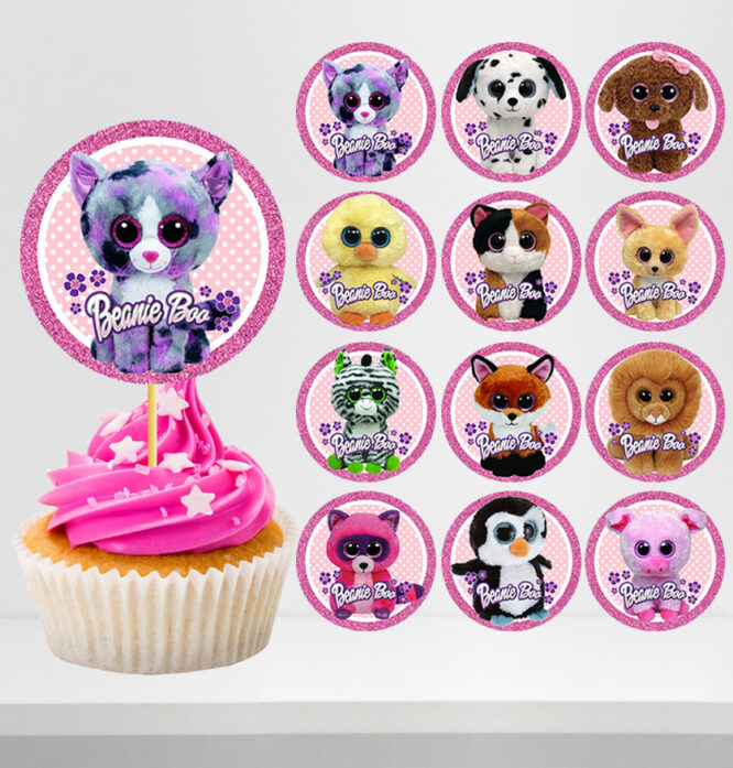 Beanie Boo Cupcake Toppers
