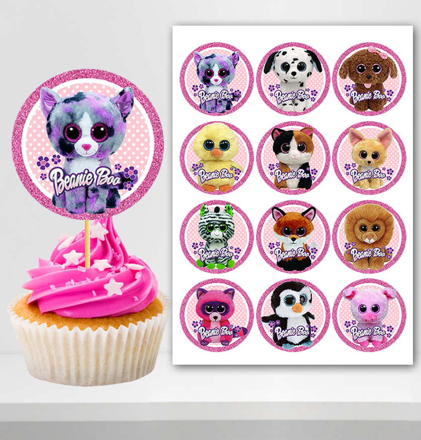 Beanie Boo Cupcake Toppers