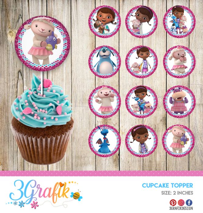Doc McStuffins Cupcake Topper