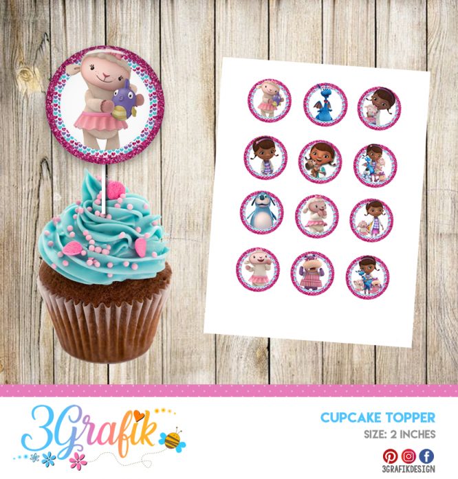 Doc McStuffins Cupcake Topper