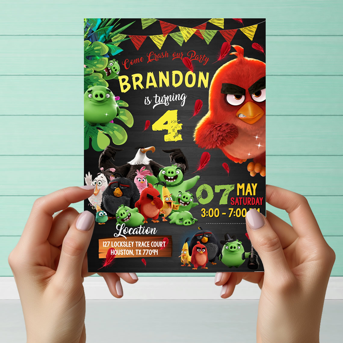 Angry Birds Digital Invitation