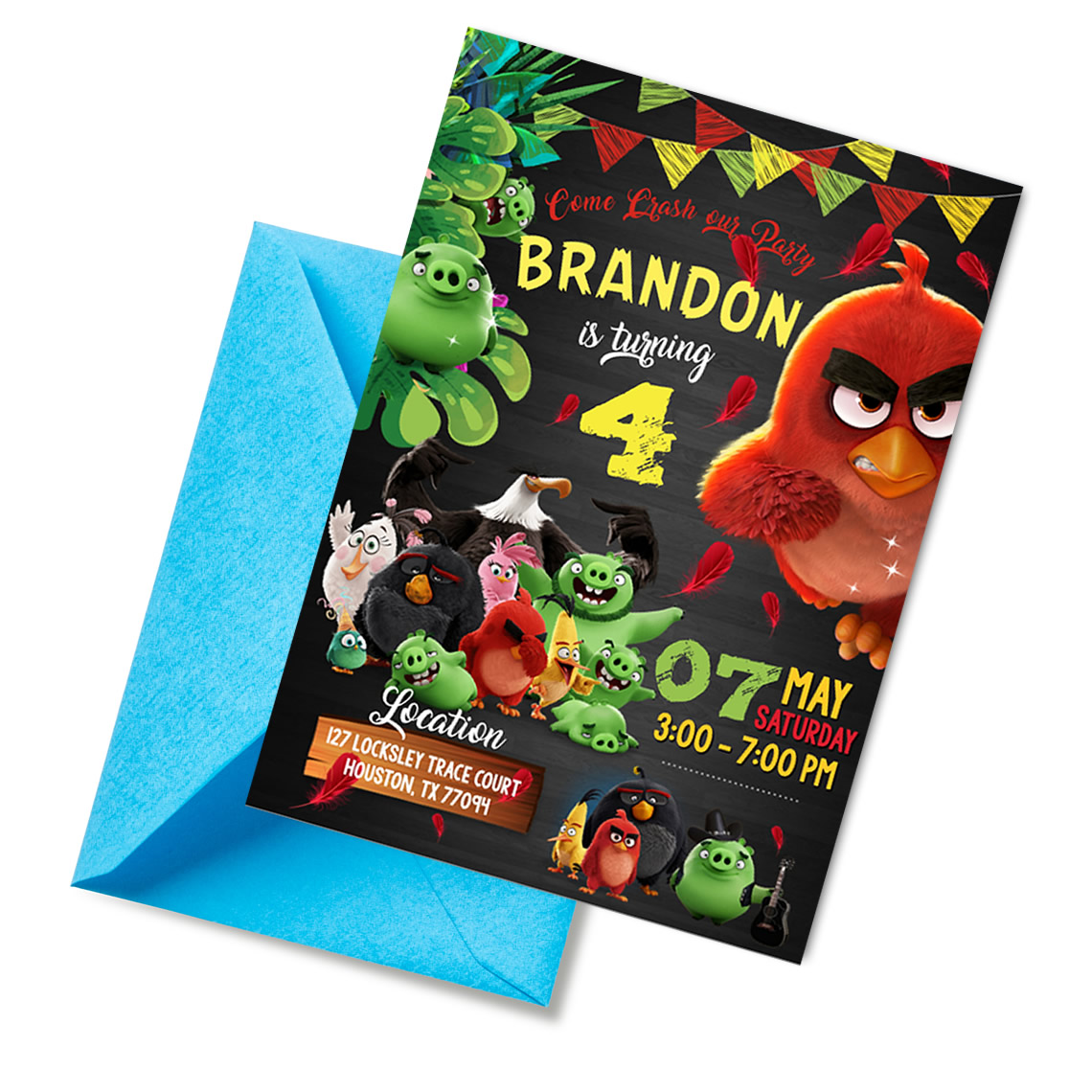 Angry Birds Digital Invitation