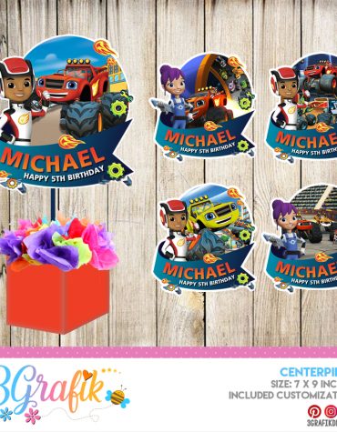 Blaze and the Monster Machines Centerpieces