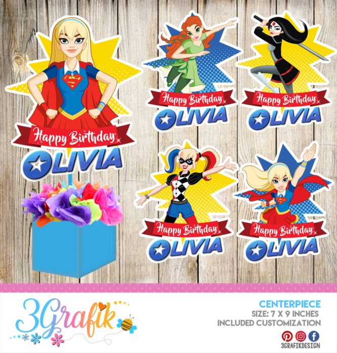 Super Hero Girls Centerpiece