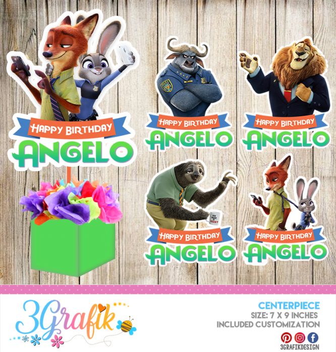 Zootopia Centerpiece