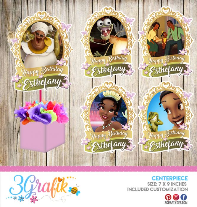 The Princess and The Frog – Centerpiece – Printable