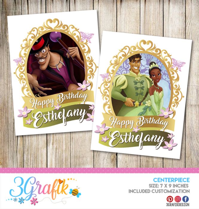 The Princess and The Frog – Centerpiece – Printable