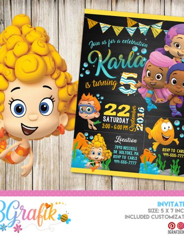 Bubble Guppies Invitation