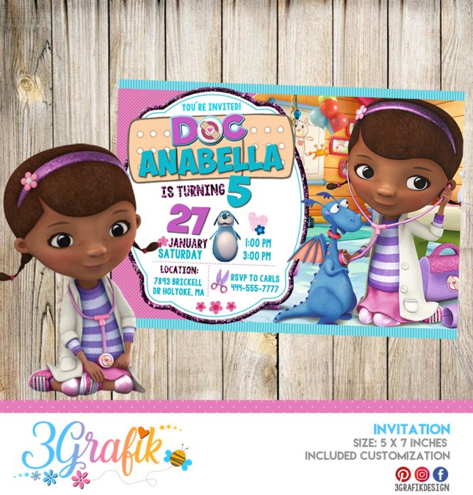 Doc McStuffins – Invitation – Printable