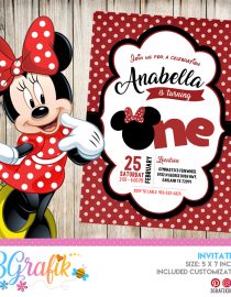 Minnie Mouse Invitation