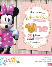 Minnie Mouse Invitation