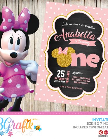 Minnie Mouse Invitation