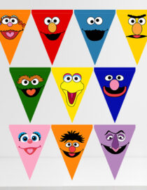 Sesame Street Triangle Banner