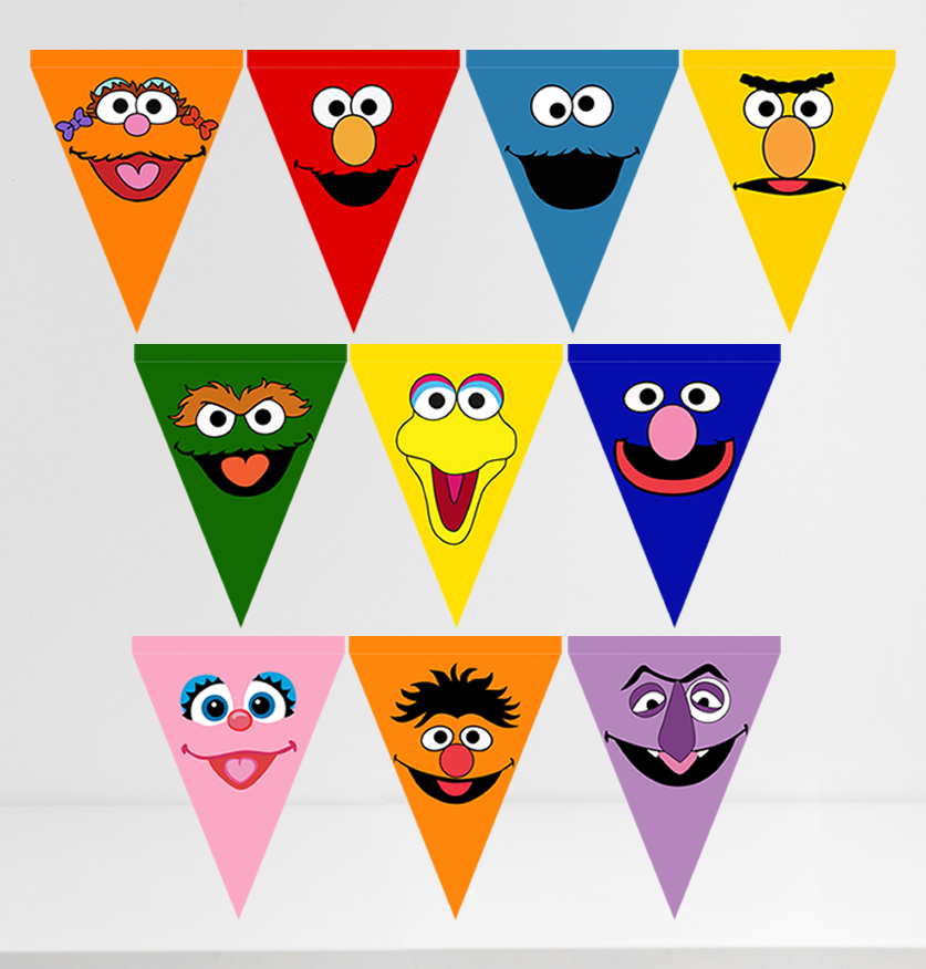 Sesame Street Triangle Banner