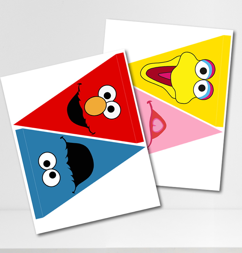 Sesame Street Triangle Banner