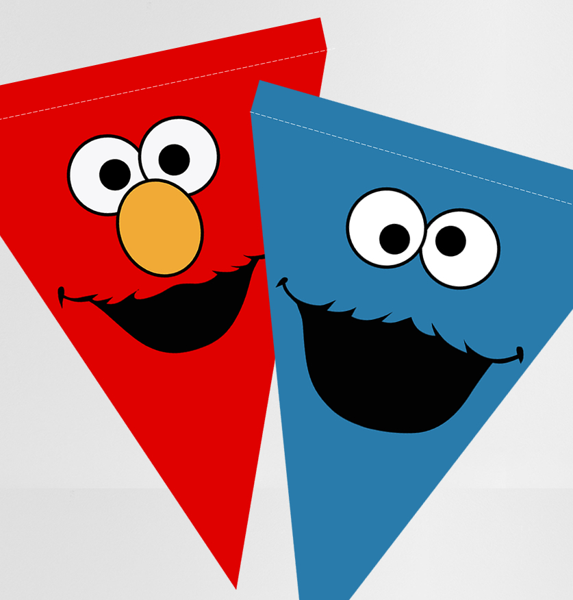 Sesame Street Triangle Banner