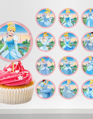 Cinderella Cupcake Toppers