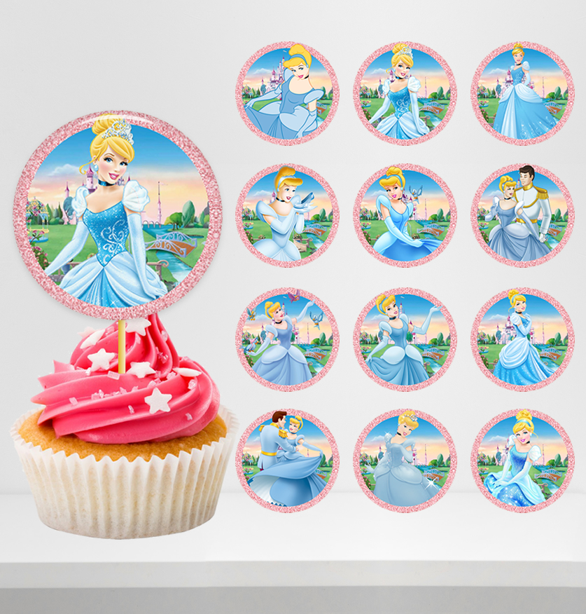 Cinderella Cupcake Toppers