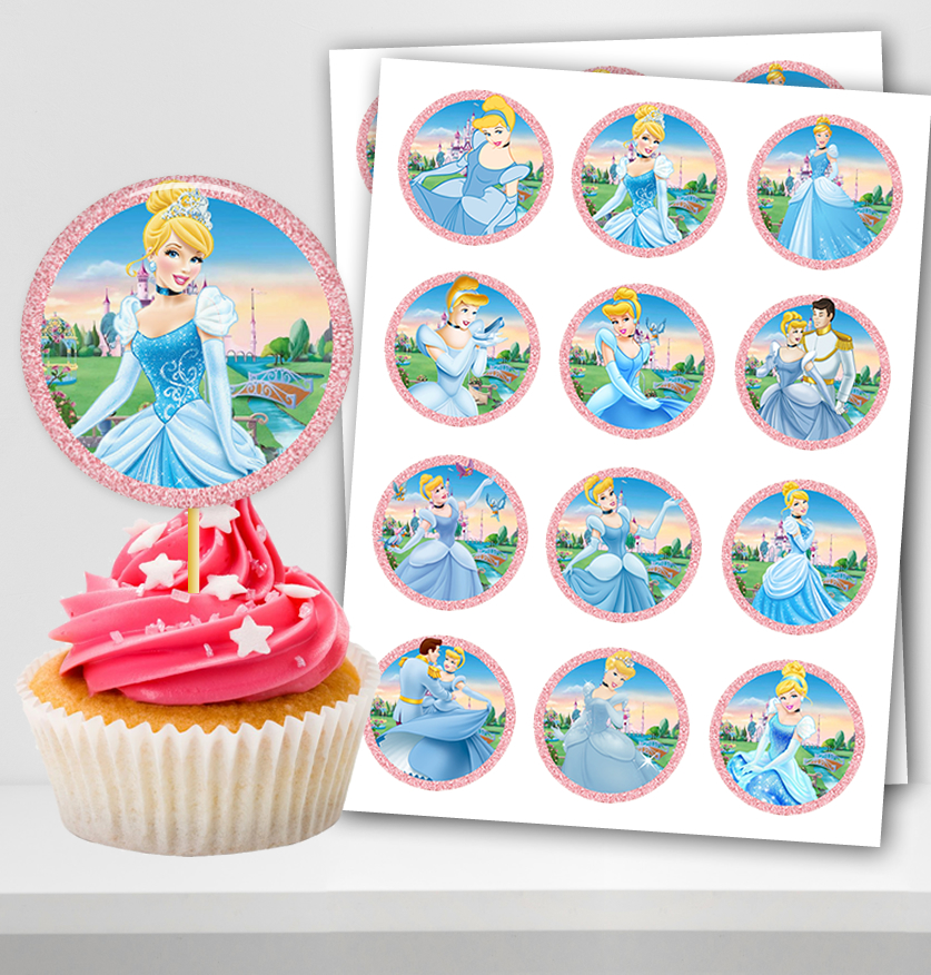 Cinderella Cupcake Toppers