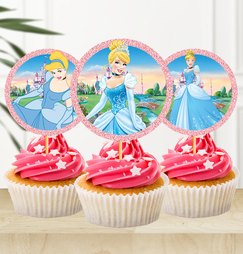 Cinderella Cupcake Toppers