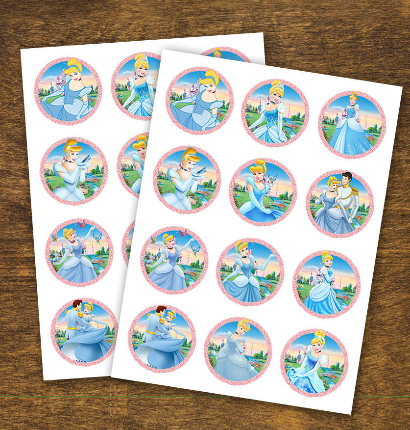 Cinderella Cupcake Toppers