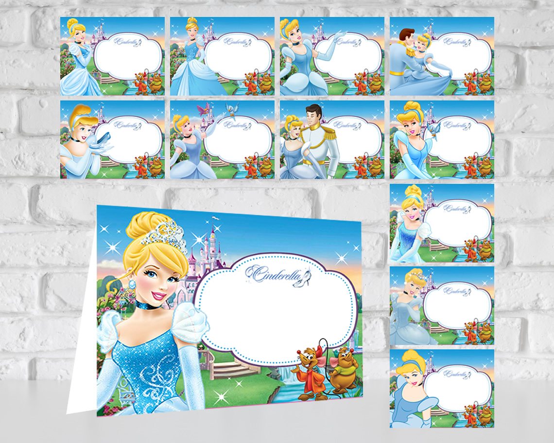 Cinderella Food Tent Cards