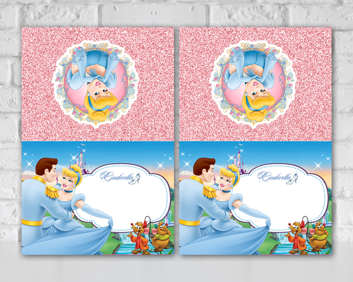 Cinderella Food Tent Cards