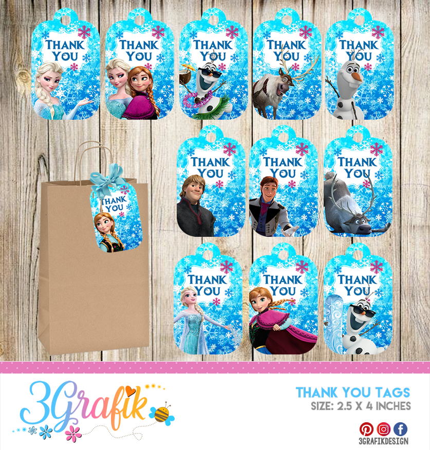 Free Frozen Thank You Printables Free Frozen Thank You Printables