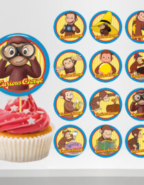 Curious George Cupcake Toppers
