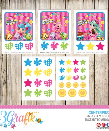 Shopkins – Name Labels for Books &amp; Supplies – Printable - 3Grafik