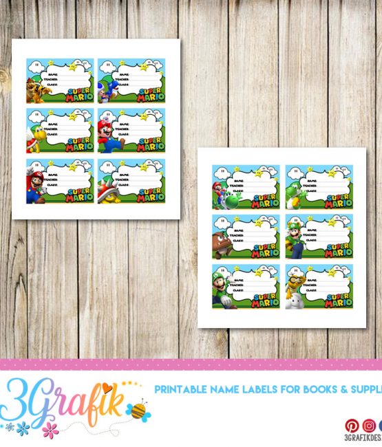 Shopkins – Name Labels for Books &amp; Supplies – Printable - 3Grafik