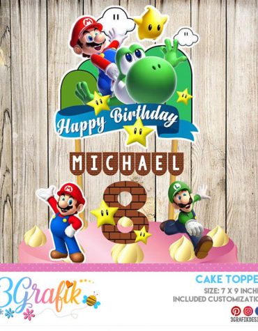 Mario Bros Cake Topper Printable