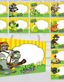 Plants vs. Zombies Food Tent Cards