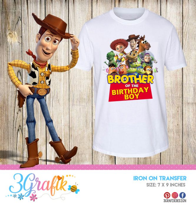 Toy Story Brother – Iron on Transfer – Printable